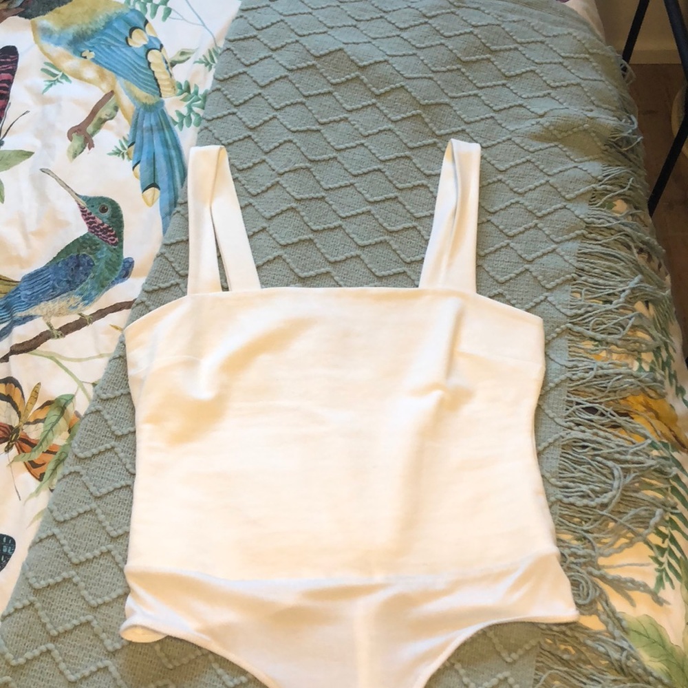 White tank body suit